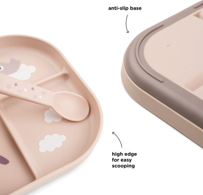 Done by Deer Babybord Happy Clouds Powder koop je bij Babywinkel