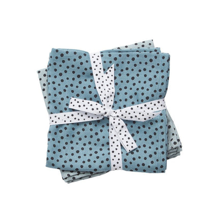 Done by Deer Hydrofiele Doek Happy Dots Blue 2st - Done by Deer - Babywinkel - 5712643306887
