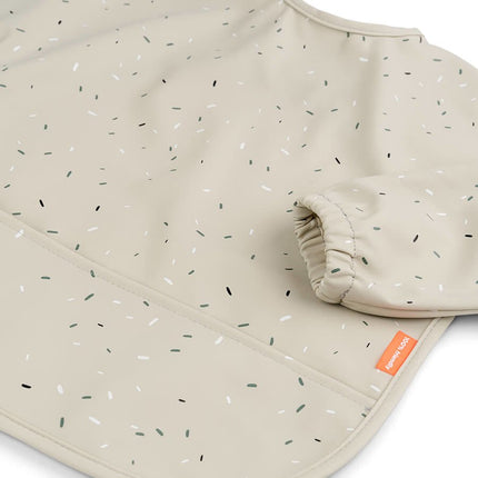 Done by Deer Slabbetje Met Mouwen Confetti Sand - Done by Deer - Babywinkel - 5712643029793