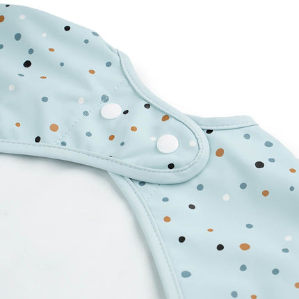 Done by Deer Slabbetje Met Mouwen Happy Dots Blue - Done by Deer - Babywinkel - 5712643029700