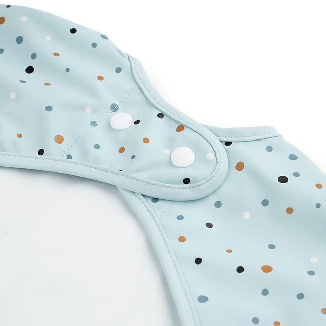 Done by Deer Slabbetje Met Mouwen Happy Dots Blue koop je bij Babywinkel