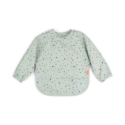 Done by Deer Slabbetje Met Mouwen Happy Dots Green - Done by Deer - Babywinkel - 5712643029731