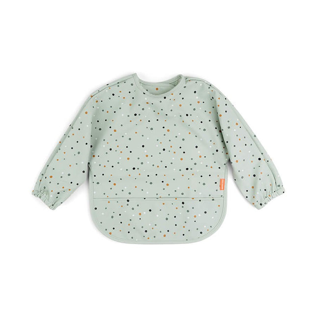 Done by Deer Slabbetje Met Mouwen Happy Dots Green - Done by Deer - Babywinkel - 5712643029731