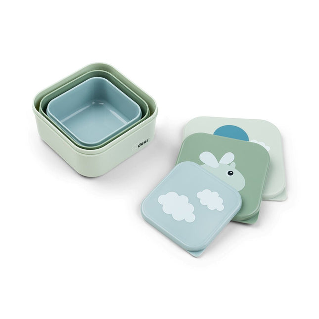 Done by Deer Snackbakje Happy Clouds Green 3st koop je bij Babywinkel