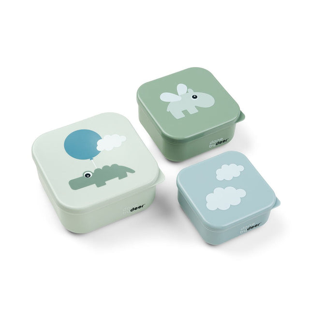 Done by Deer Snackbakje Happy Clouds Green 3st koop je bij Babywinkel