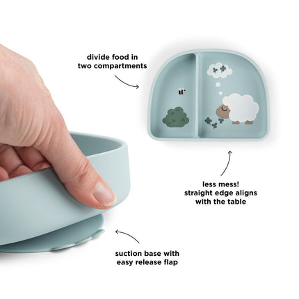 Done By Deer Stick&Stay Vakjes Kom Tiny Farm Blue koop je bij Babywinkel