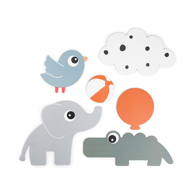 Done by Deer Wanddecoratie Deer Friends 6St koop je bij Babywinkel