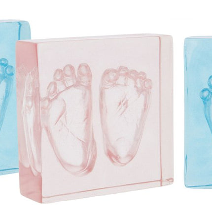 Dooky Fotolijst Crystal Memories 2D Hand Voet Afdruk 10X10Cm - Dooky - Babywinkel - 5038278013526