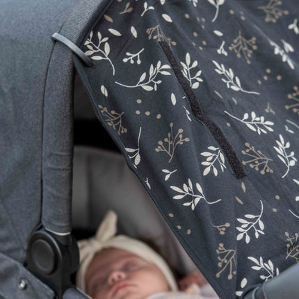 Dooky Zonnekap Universeel Leaves Black - Dooky - Babywinkel - 5038278011874