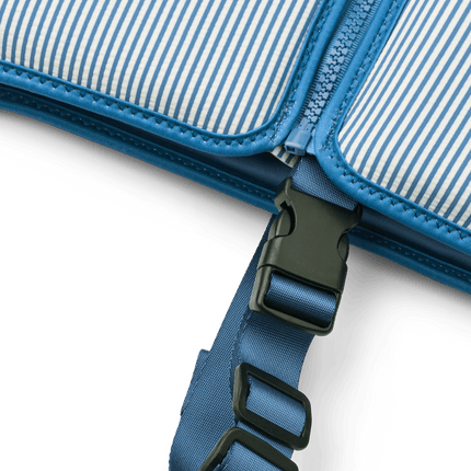 Dove Seersucker Swim vest stripe Riverside / Creme koop je bij Babywinkel