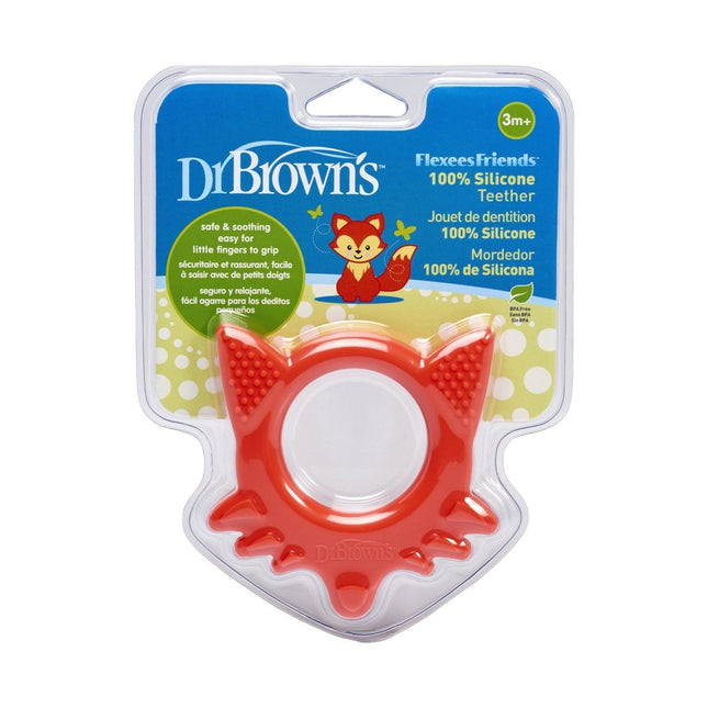 Dr. Brown's Bijtring Flexees vos rood - Dr. Brown's - Babywinkel - 072239312827