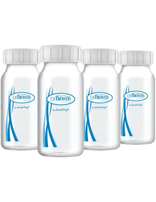 Dr. Brown's Borstvoeding Bewaarflesjes 120ml Smalle Hals 4st - Dr. Brown's - Babywinkel - 072239300954