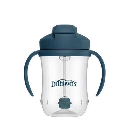 <tc>Dr. Brown's</tc> Il primo bicchiere con cannuccia per neonati, blu, 270 ml