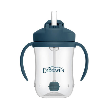 <tc>Dr. Brown's</tc> Il primo bicchiere con cannuccia per neonati, blu, 270 ml