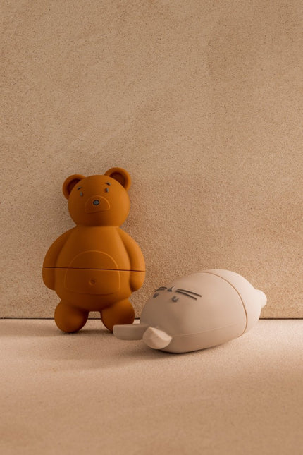 Liewood Badspeelgoed Duncan Classic Siliconen Sandy/ Mustard Mix koop je bij Babywinkel