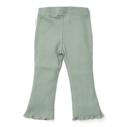 Pantaloni svasati verde giardino