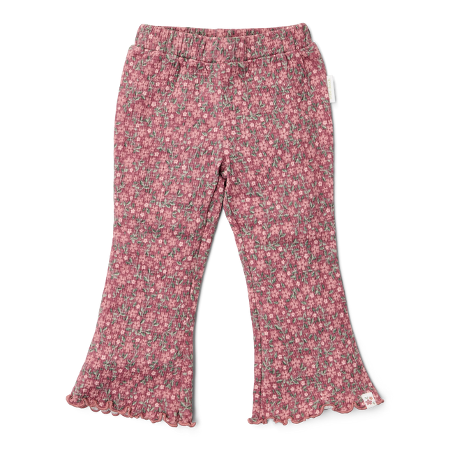 Pantaloni svasati Rouge Flower