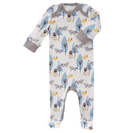 Fresk Baby Pyjama Met Voet Fox Blue - Fresk - Babywinkel - 8718754232647