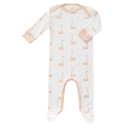 Fresk Baby Pyjama Met Voet Swan Pale Peach - Fresk - Babywinkel - 8719638231374
