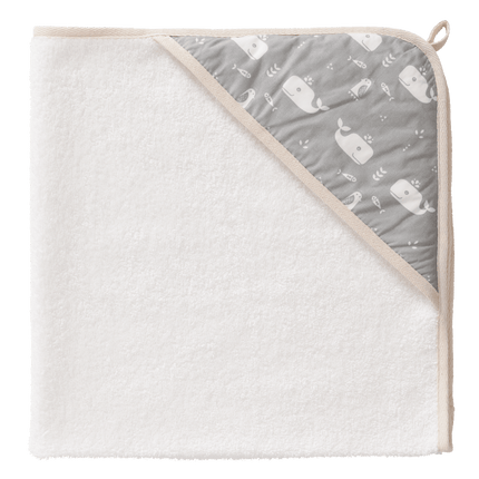Fresk Badcape Baby Whale Dawn Grey - Fresk - Babywinkel - 8719638232920