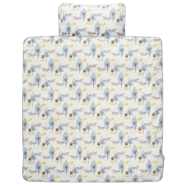 Fresk Dekbedovertrek Fox Blue 80x80cm koop je bij Babywinkel