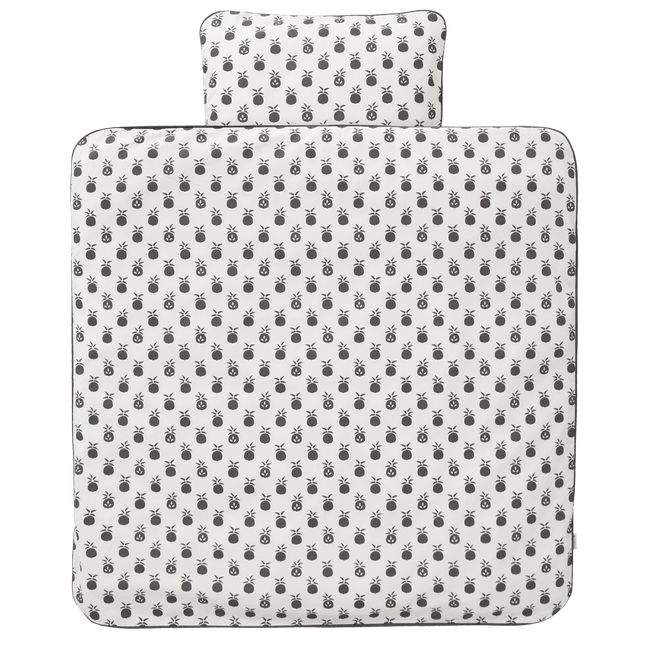 Fresk Dekbedovertrek Pineapple Anthracite 100x135cm koop je bij Babywinkel