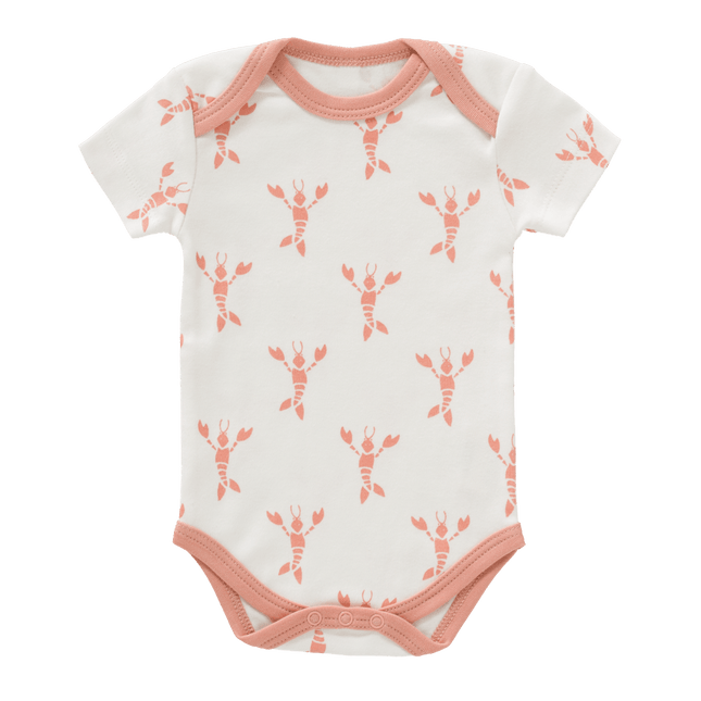 Fresk Romper Korte Mouw Lobster Coral Pink - Fresk - Babywinkel - 8719638236058