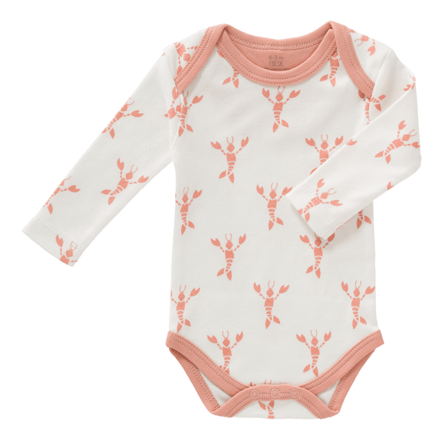 Fresk Romper Lange Mouw Lobster Coral Pink - Fresk - Babywinkel - 8719638235976