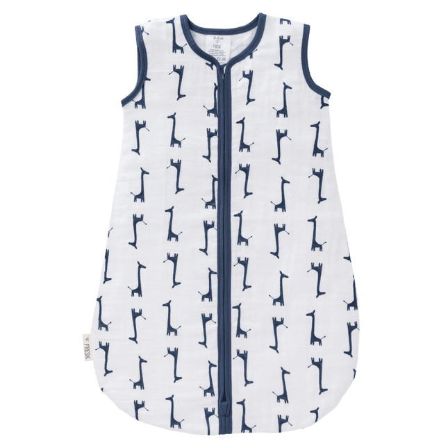 Fresk Slaapzak Baby Muslin Giraf Indigo Blue 2 - laags - Fresk - Babywinkel - 8719638233231