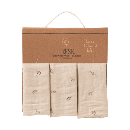 Fresk Washandje Berries Set 3St - Fresk - Babywinkel - 8720874453420