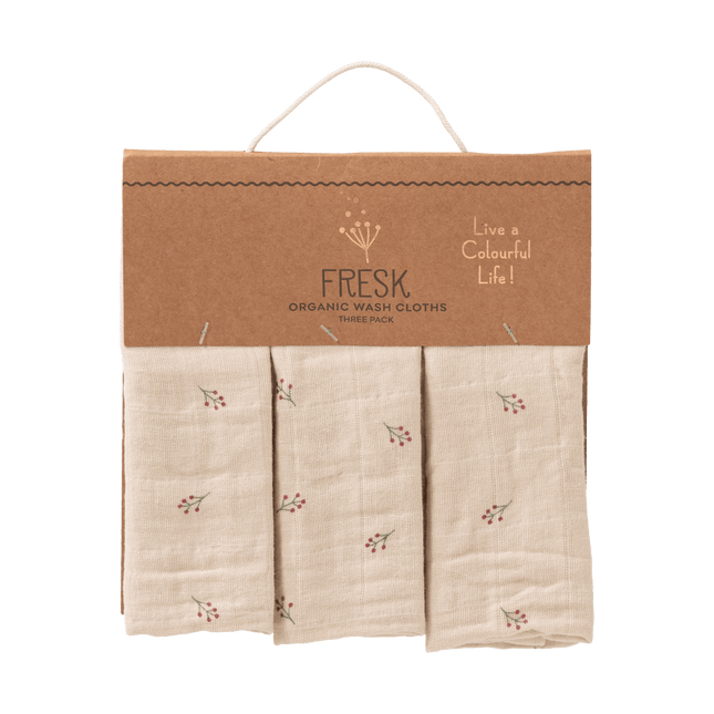 Fresk Washandje Berries Set 3St - Fresk - Babywinkel - 8720874453420