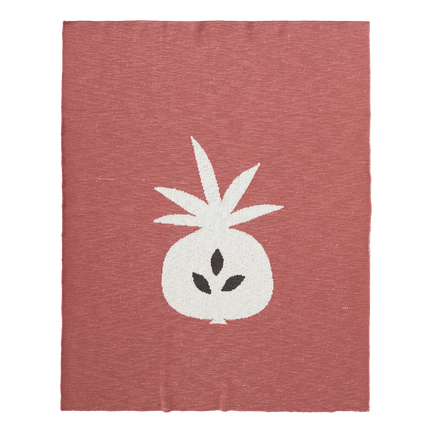 Fresk Wiegdeken Gebreid Pineapple Ocher 80x100cm - Fresk - Babywinkel - 8719638235679