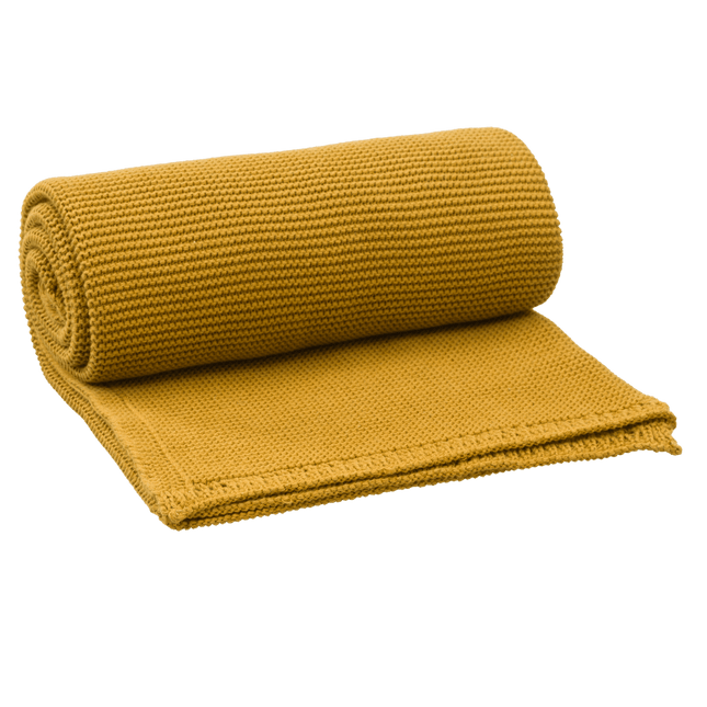 Fresk Wiegdeken Uni Mustard 80x100cm - Fresk - Babywinkel - 8720088956434
