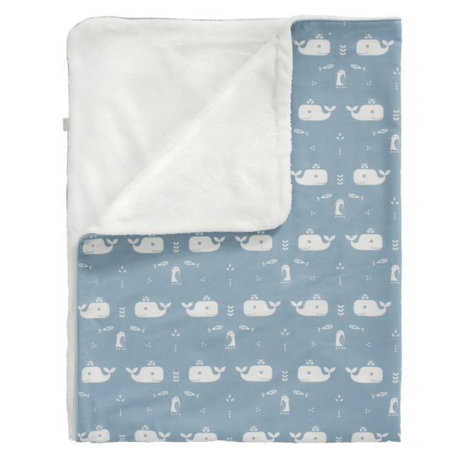 Fresk Wiegdeken Whale Blue Fog 80x100cm - Fresk - Babywinkel - 8718754232203