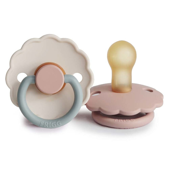 Frigg Speen Maat 1 Daisy Blooming Blush/Cotton C. Latex 2 - Pack - Frigg - Babywinkel - 5715239214856