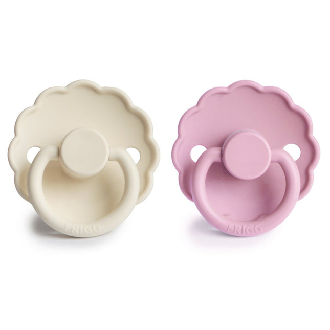 Frigg Speen Maat 1 Daisy Cream/Lupine Silicone 2 - Pack - Frigg - Babywinkel - 5715239026763