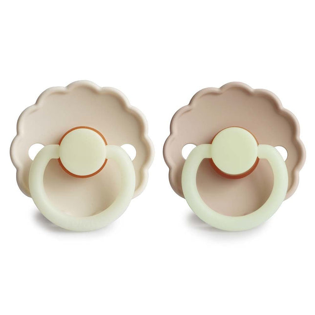 Frigg Speen Maat 1 Daisy Night Croissant / Cream Latex - Frigg - Babywinkel - 5715239214818