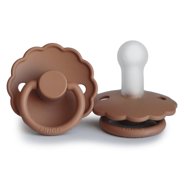 Frigg Speen Maat 1 Daisy Peach Bronze Silicone - Frigg - Babywinkel - 5715239009827