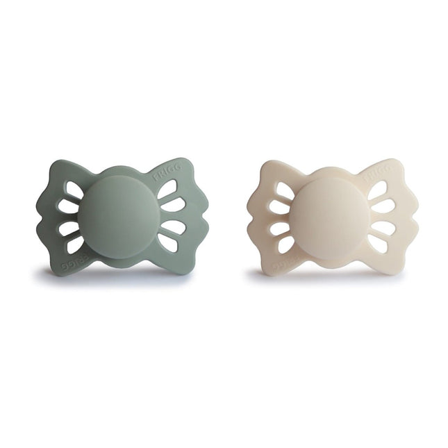 Frigg Speen Maat 1 Lucky Cream/Sage Silicone 2 - Pack - Frigg - Babywinkel - 5715239022185