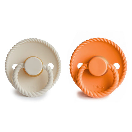Frigg Speen Maat 1 Rope Cream/Maple Latex 2 - Pack - Frigg - Babywinkel - 5715239025735