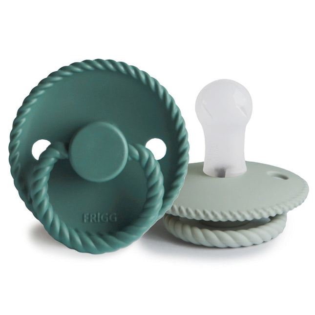 Frigg Speen Maat 1 Rope Sage/Vintage Green Silicone 2 - Pack - Frigg - Babywinkel - 5715239021928