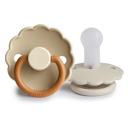 Frigg Speen Maat 2 Daisy Blooming Desert/Cream Silicone 2 - Pack - Frigg - Babywinkel - 5715239022079