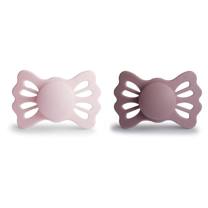 Frigg Speen Maat 2 Lucky White Lilac/Twilight Mauve Silicone 2 - Pack - Frigg - Babywinkel - 5715239022307