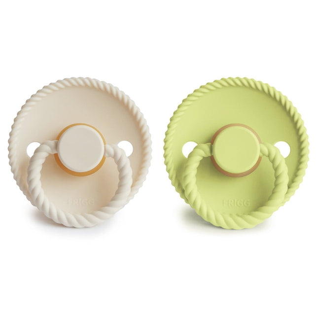 Frigg Speen Maat 2 Rope Cream/Matcha Latex 2 - Pack - Frigg - Babywinkel - 5715239026671