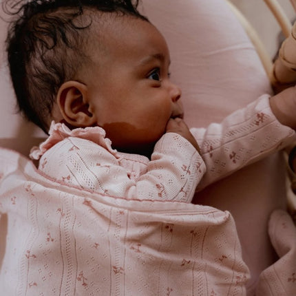 Hoeslaken 1 persoons - Pure Blossom 90x200 koop je bij Babywinkel