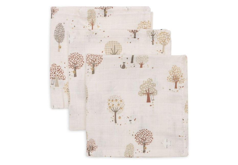 Hydrofiel Monddoekje 31x31cm - Tiny Park - 3 Stuks - Babywinkel - 8717329400733