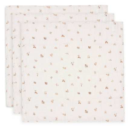 Jollein Hydrofiele Doek Animal Friends 70Cm 3St koop je bij Babywinkel