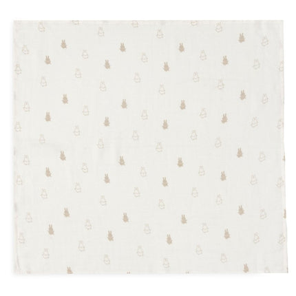 Jollein Hydrofiele Doek 70X70Cm Happy Miffy - Nougat - 3 Stuks koop je bij Babywinkel