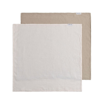Hydrofiele doek Tender beige/linen - 65x65 - 2 - pack - Babywinkel - 8721052102604