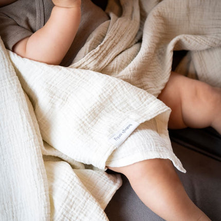 Hydrofiele doek Tender beige/linen - 65x65 - 2 - pack - Babywinkel - 8721052102604